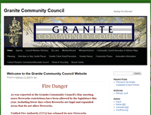 Tablet Screenshot of granitecommunitycouncil.net